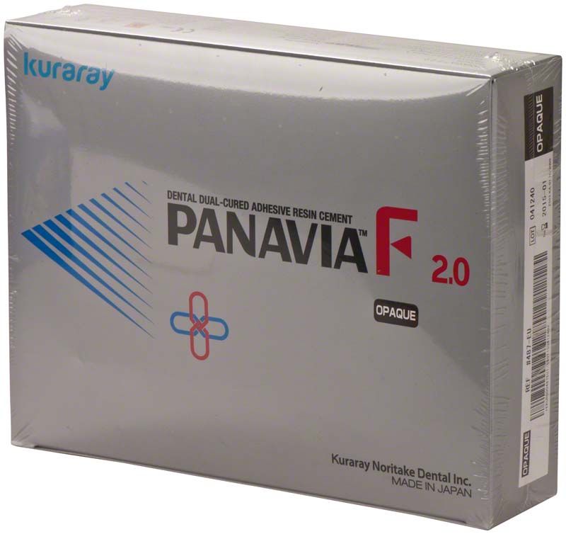 Verpackung des Panavia F 2.0 Full Kit Opaque Zahnzements.