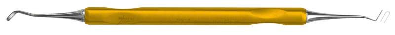 MasterLine Wiro-FILL Komposit-Instrument mit grazilem 2,0mm Spatel in Gelb.
