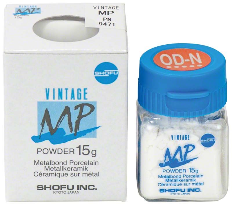 Schachtel und Glas VINTAGE MP Opaque Dentin 15g OD-N.