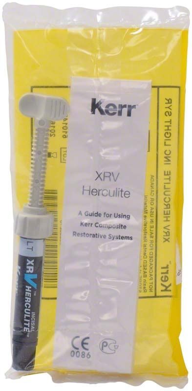 Herculite XRV Inzisal Spritze in gelber Verpackung