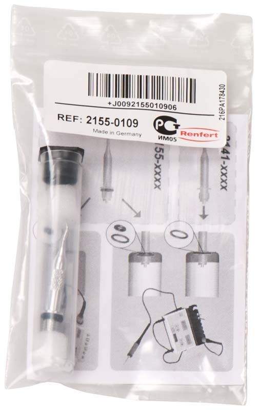 Modellierspitze Waxlectric Sonde mini in Verpackung mit Montageanleitung.