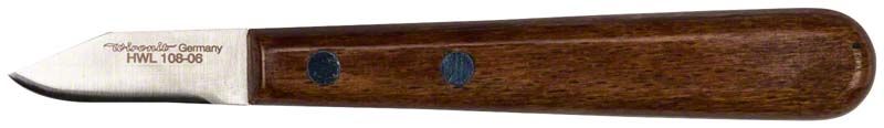 Gipsmesser mit Holzgriff und 135 mm Klingenlänge.