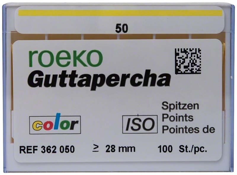 ROEKO Guttapercha-Spitzen Gr. 050 in gelber Verpackung