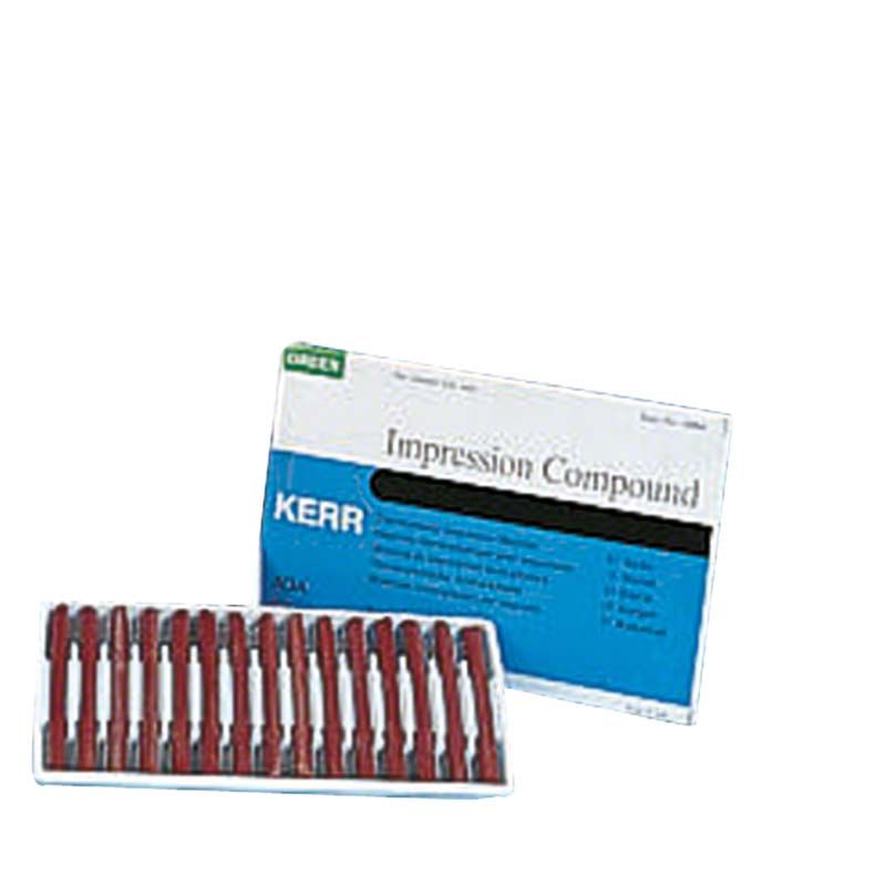 Impression Compound Stangen rot von Kerr in Verpackung.