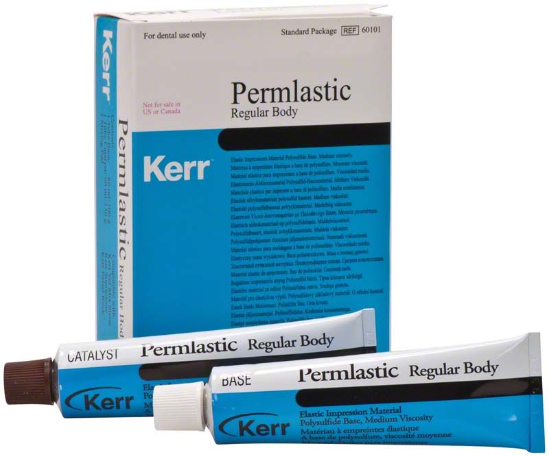 Permlastic Regular Body Abformmaterial in Tuben mit Verpackung.