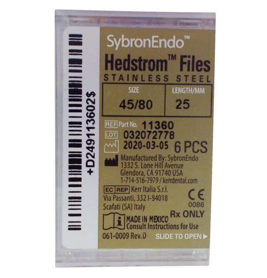 Image of SybronEndo Hedström-Feilen 25mm ISO 045 - 080 sortiert