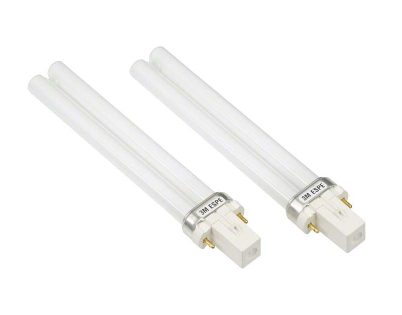 Leuchtstofflampen LB 1 mit Doppelröhren-Design auf weißem Hintergrund