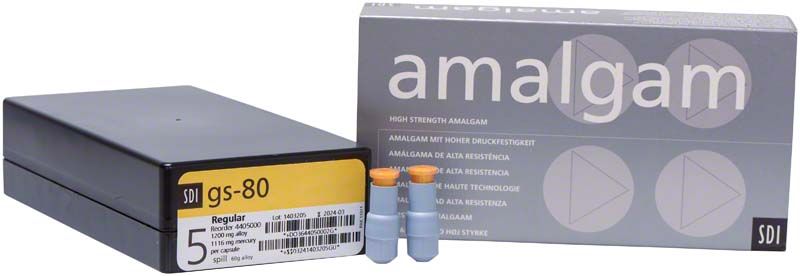 GS-80 Kapseln Gr. 5 regular 50er Verpackung mit zwei Kapseln.