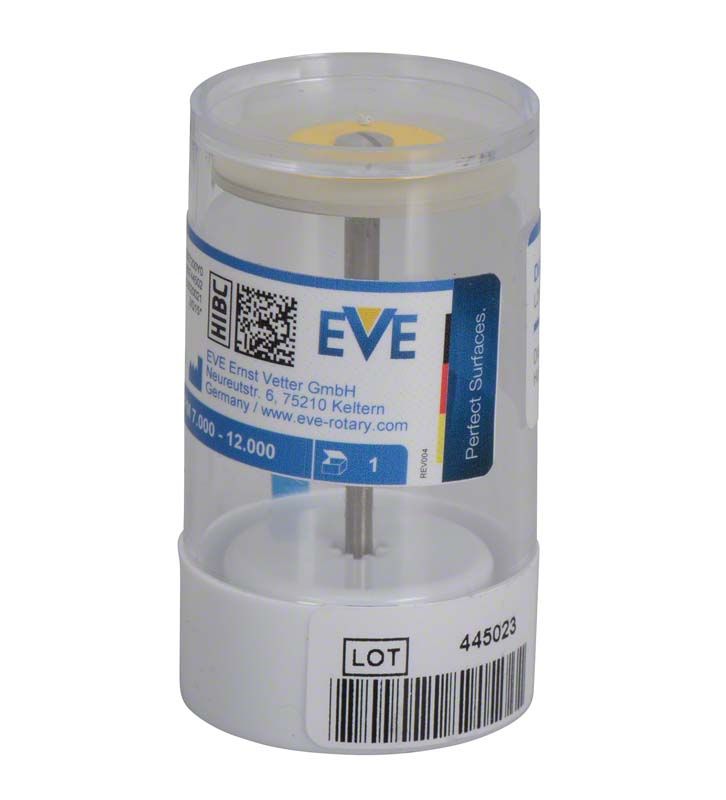 EVE Diapol Handstück fein, L26D in transparenter Kunststoffverpackung mit Etikett.