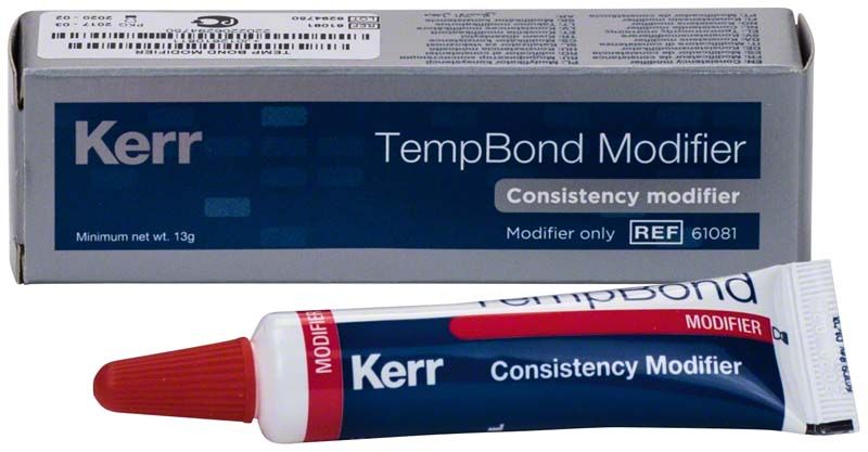 TempBond Modifikator Tube und Verpackung mit Produktinformationen.