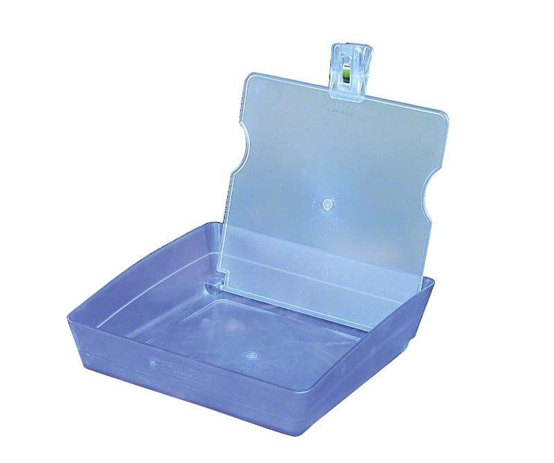 Hochwertige eisblaue Arbeitsschale aus schlagfestem ABS-Material für Dentalanwendungen.