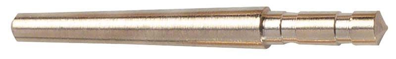 Modellpin für Dentaltechnik mit schmaler, kurzer Bauweise aus Metall.