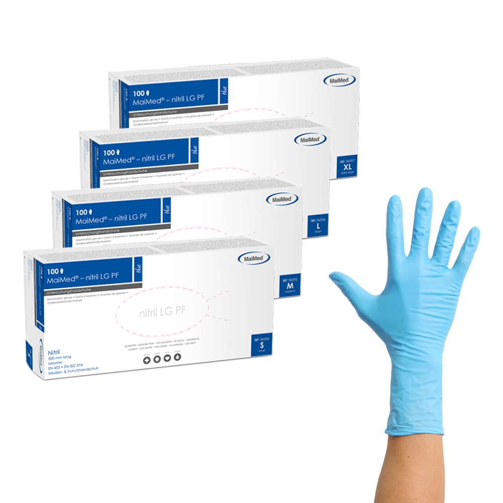 MaiMed-nitril LG PF Extralange Nitrilhandschuhe, puderfrei