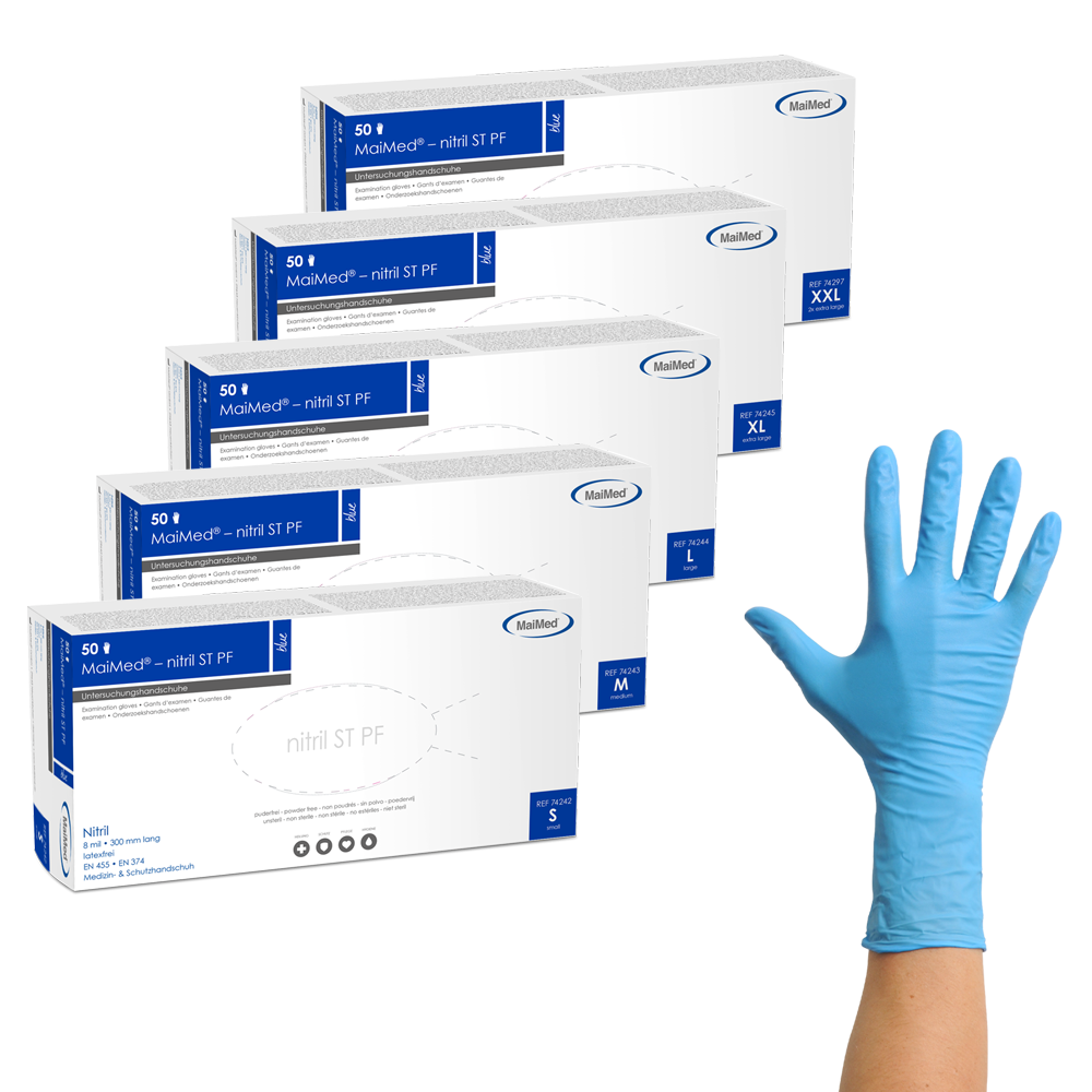 MaiMed-nitril ST PF Nitrilhandschuh mit verstärktem Schutz