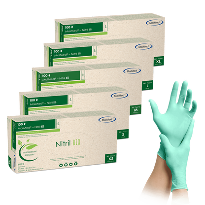 MaiMed-Nitril BIO  Puderfrei Einmalhandschuhe