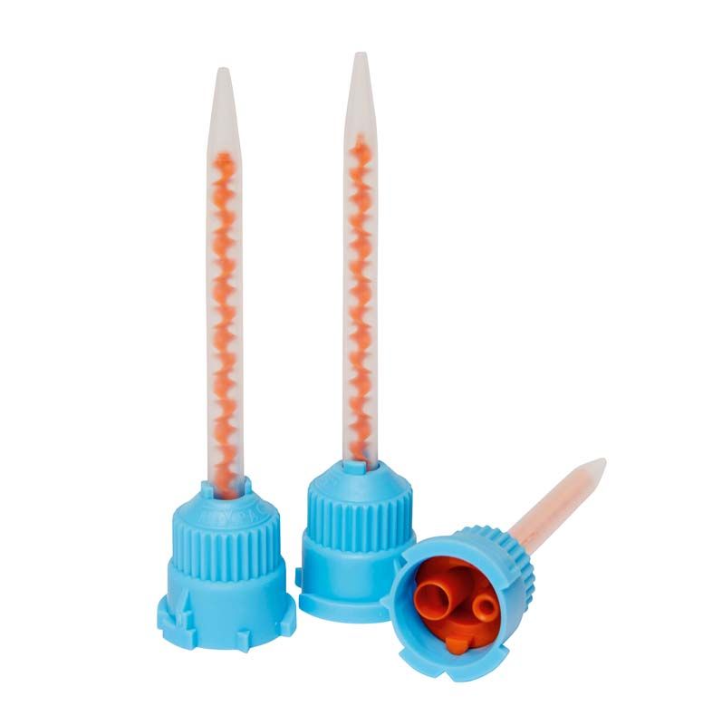 Drei blaue Mischkanülen für das Protemp™ 4 Intro Kit A2.