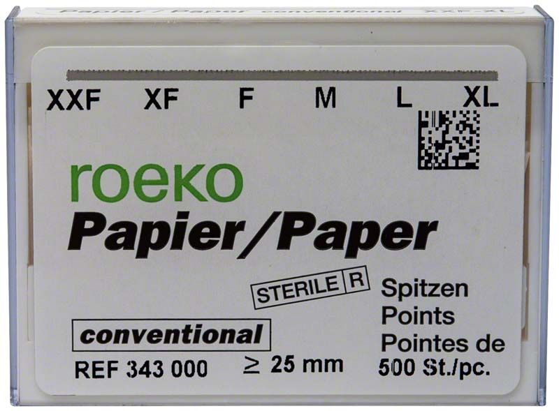 ROEKO Papierspitzen Sortiert Gr. XXF-XL in Verpackung