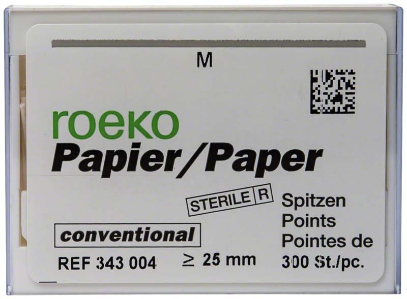 ROEKO Papierspitzen Gr. M in steriler Verpackung, 300 Stück