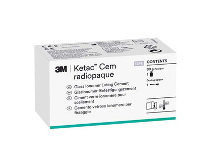 Ketac™ Cem radiopaque Verpackung mit Inhaltsangaben und 3M-Logo.