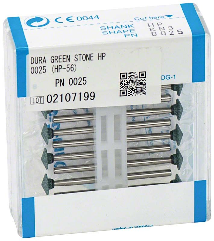 Dura-Green® Schleifsteine HP KN3, 12 Stück in Kunststoffverpackung.