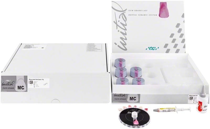 Offenes Set von GC Initial MC mit Paste Opaque Gum Shade.