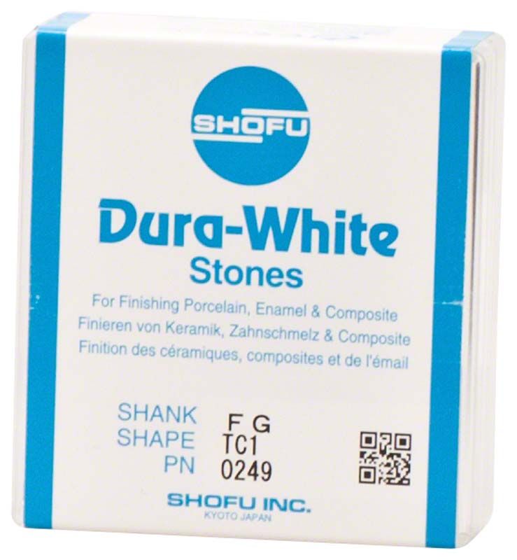 Dura-White® FG TC1 Schleifsteine für Keramik und Zahnschmelz.