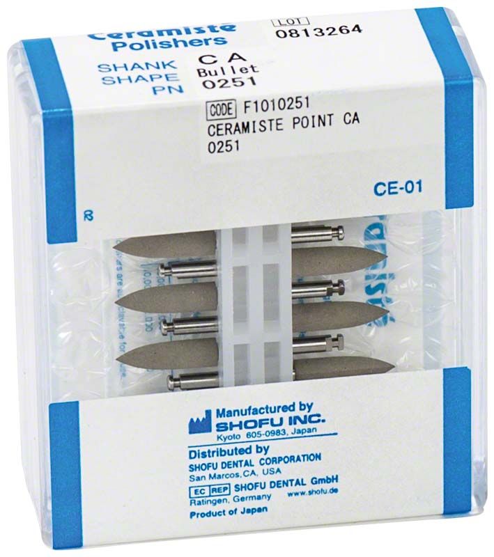 Ceramisté Standard CA Bullet Polierer in transparenter Verpackung.