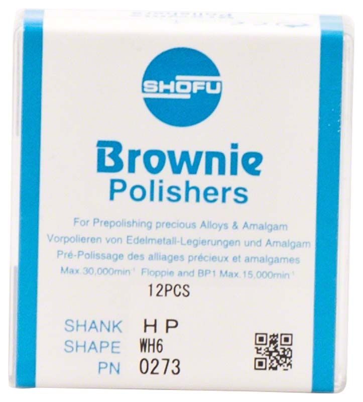 Verpackung der Brownie Silikonpolierer mit 12 Stück für Edelmetallpolitur.