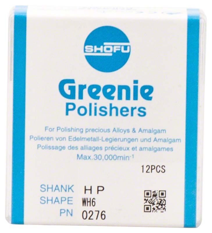 Verpackung der Greenie® Schaft H - WH6, 12 Stück Polierer.