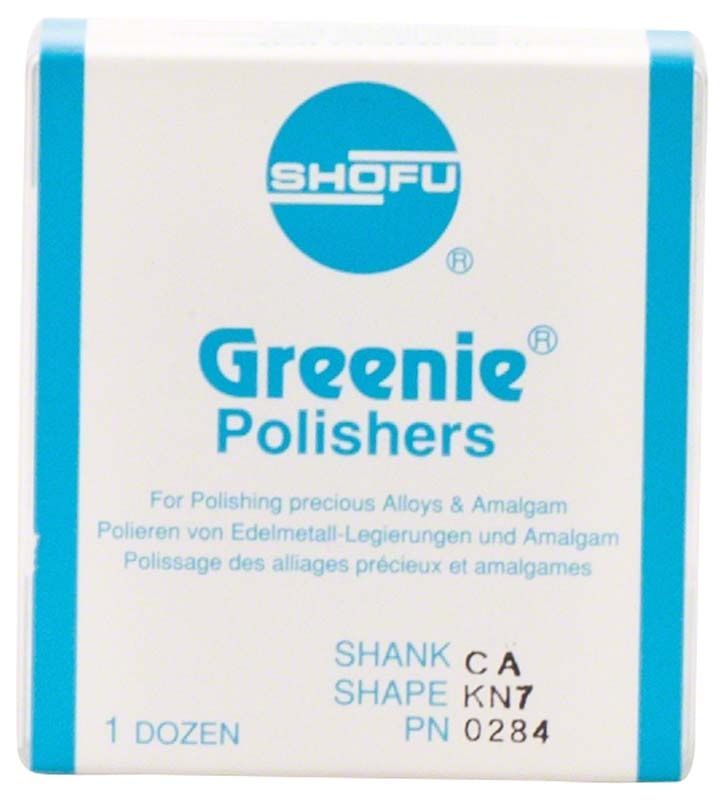 Verpackung der Greenie® Schaft W - KN7, 12er Polierer.