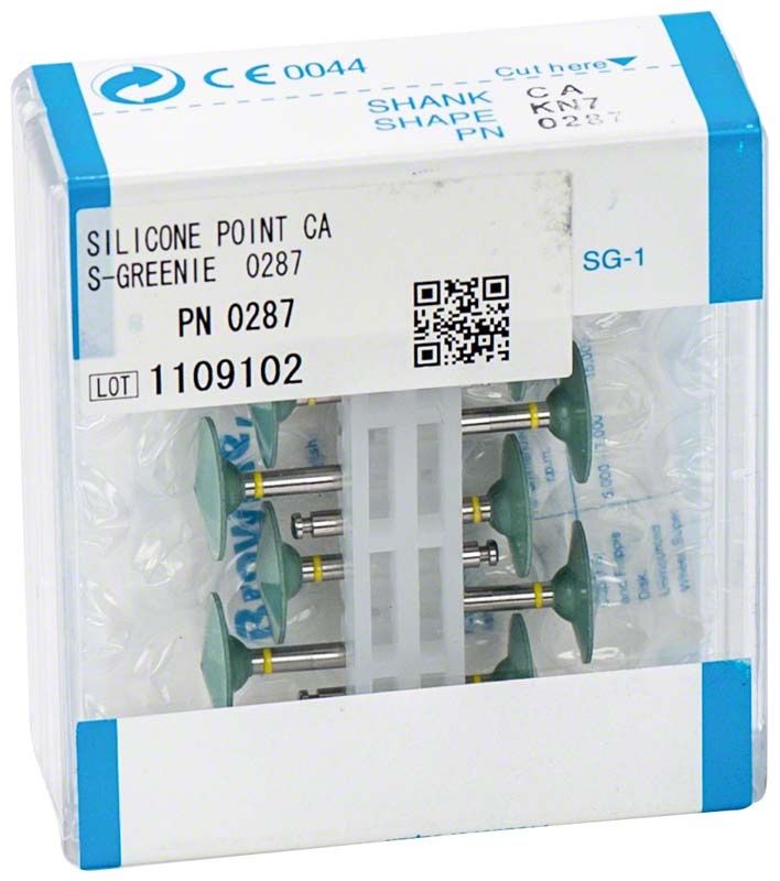 Verpackung mit Supergreenie Schaft W - KN7 Silikonpolierern.