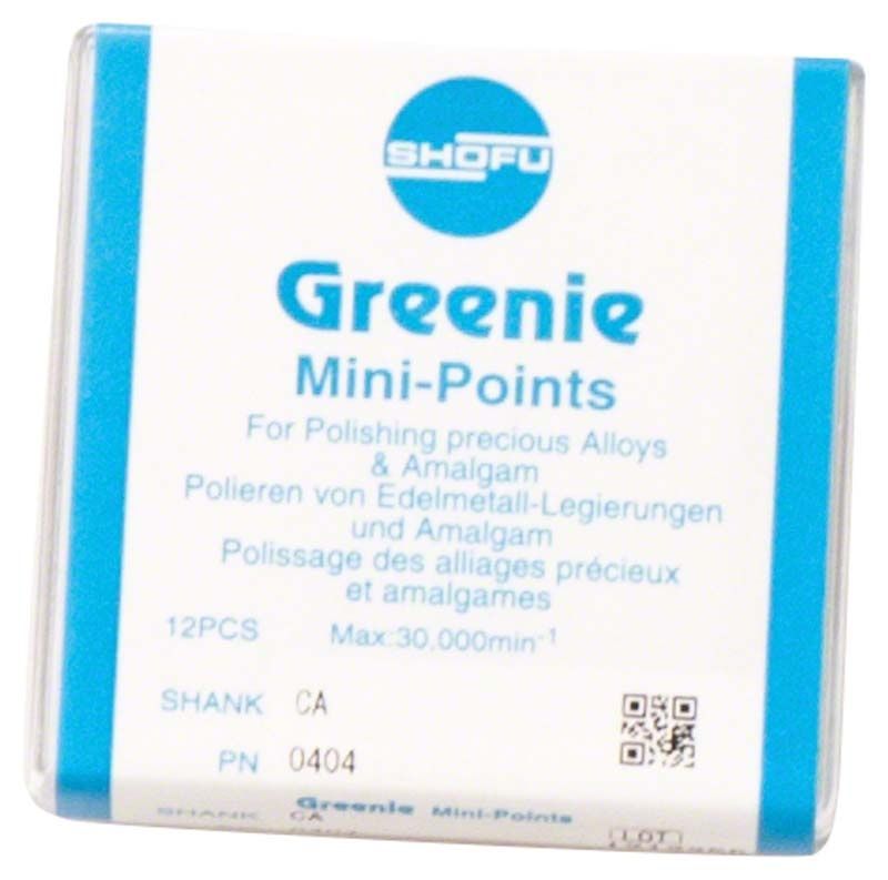Greenie® Schaft W - Minispitze, 12er Packung für Edelmetall-Politur.