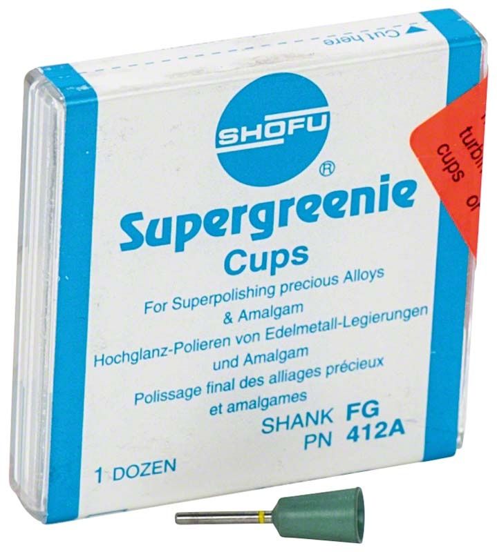 Supergreenie Schaft FG - Kelch in Originalverpackung mit Produktinformationen.