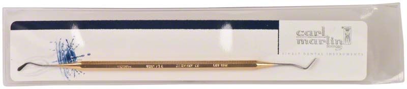 PolyFill® Composite Instrument Spatel in Verpackung mit doppelendigen Spitzen.