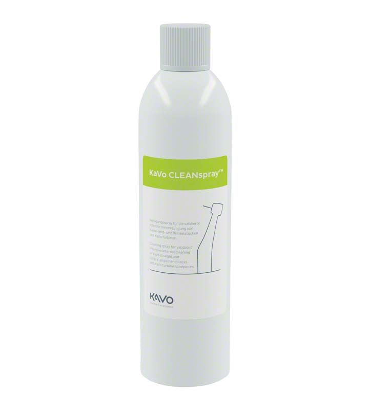 KaVo CLEANspray Flasche für die Reinigung dentaler Instrumente.