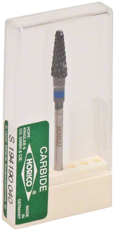 Hartmetallfräser schwarz beschichtet von Horico in Kunststoffverpackung.