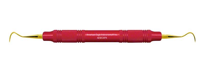 Roter American Eagle XP Scaler EagleClaw™ für Zahnsteinentfernung im Seitenzahnbereich.
