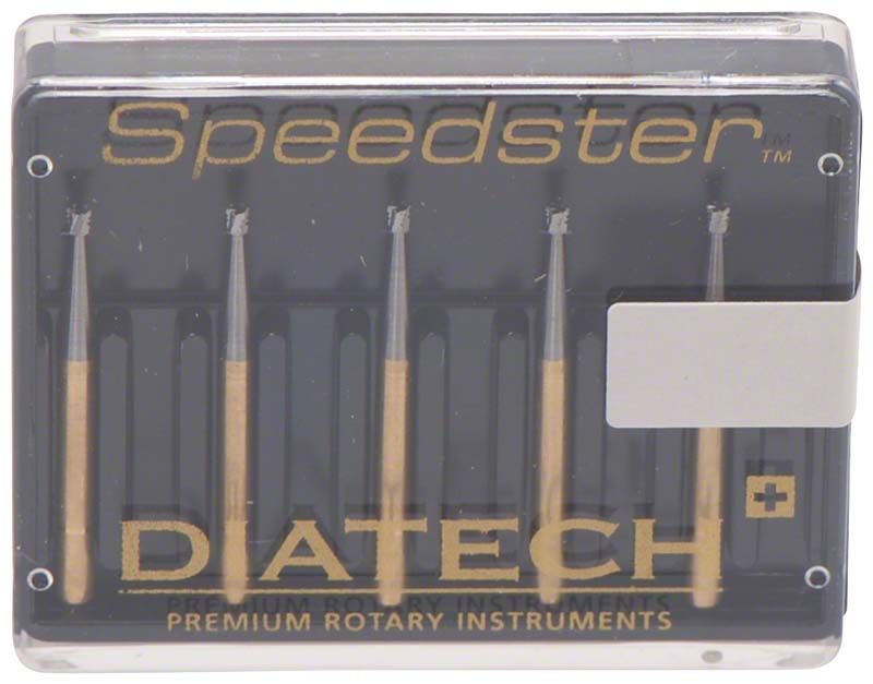 DIATECH Speedster FG S2 010 Zahnbohrer in transparenter Verpackung