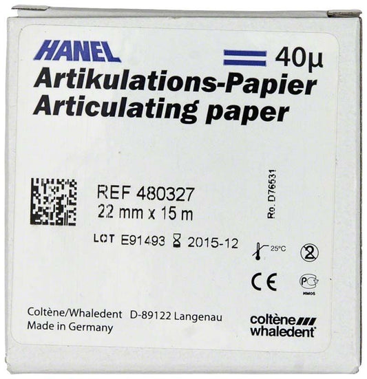 Image of HANEL Artikulationspapier 22mm 40µ blau