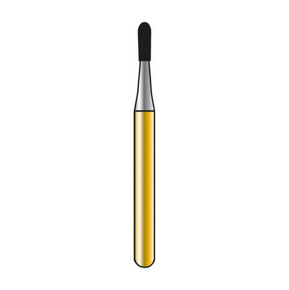 DIATECH Speedster FG S3 008-3 Zahnbohrer mit goldfarbenem Schaft und schwarzer Spitze
