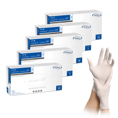 MaiMed-solution100 white Nitrilhandschuhe puderfrei, latexfrei