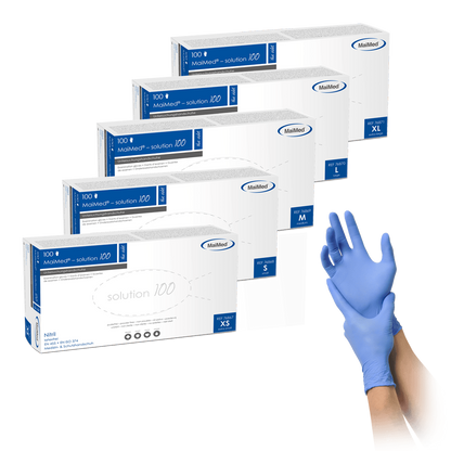 MaiMed-solution100 blue violet Nitrilhandschuhe puderfrei, latexfrei