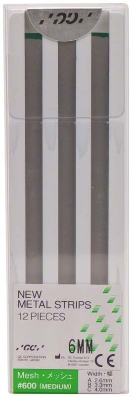 Neue Metal Strips Nr. 600 grün, 6 mm breit, 12 Stück.