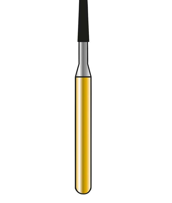 Dentalbohrer DIATECH Speedster FG S6 012 mit goldener Beschichtung.