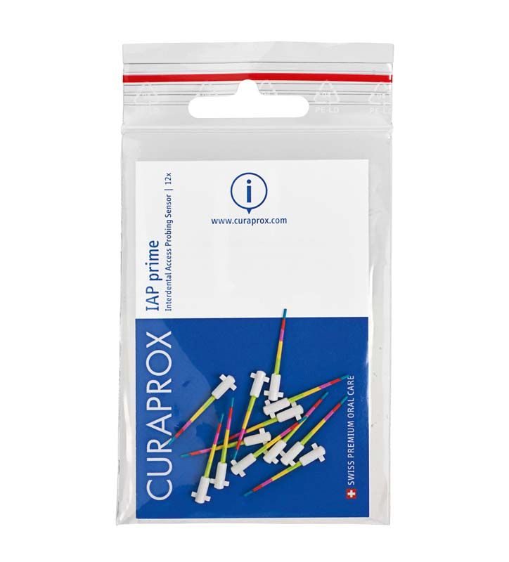 Verpackung der IAP Sonde von Curaden mit farbigen Markierungen.