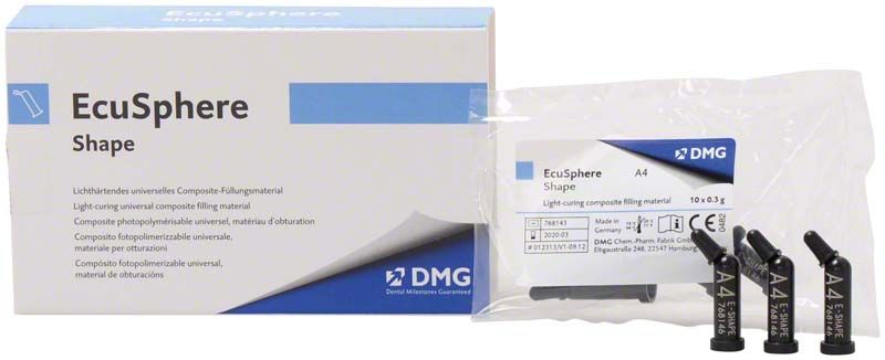 EcuSphere Shape Kapseln A4 mit Verpackung und Produktbeschriftung.