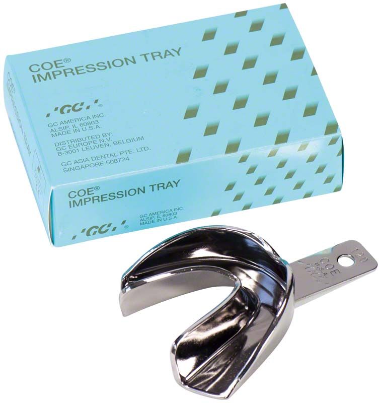 Metall-Löffel unperforiert mit Verpackung in türkisfarbener Schachtel.