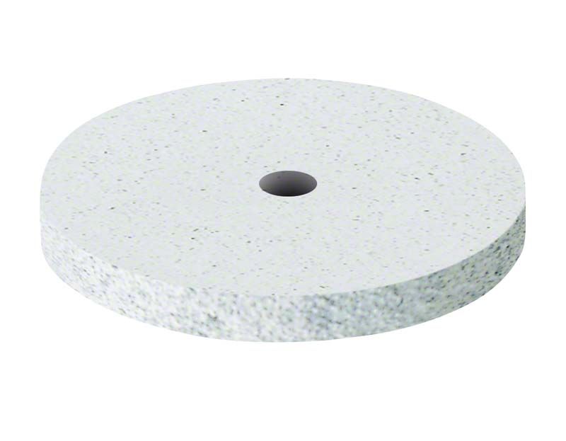 Hochwertiger weißer Silikonpolierer für Zahntechnik, unmontiert, grobe Körnung.