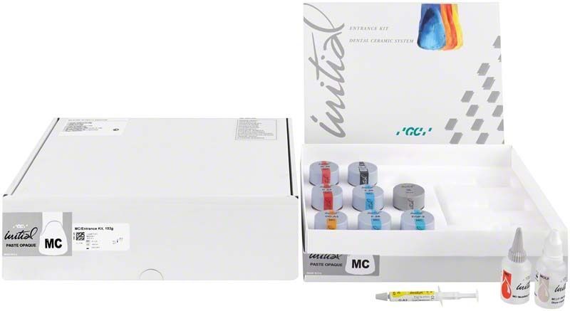 GC Initial MC Sets mit Paste Opaque Entrance Kit und Zubehör.