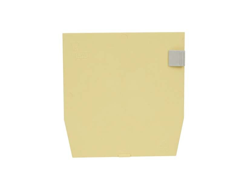 MASTERspace Steckplatte in schwefelgelber Farbe mit rechteckiger Form.